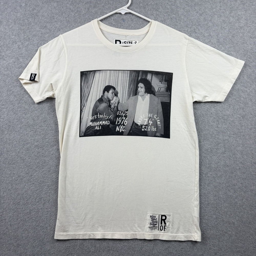 Roots Of Fight T Shirt Men's Small Muhammad Ali Andre The Giant Photo Tee USA